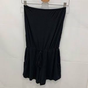 Strapless Black Mini Romper